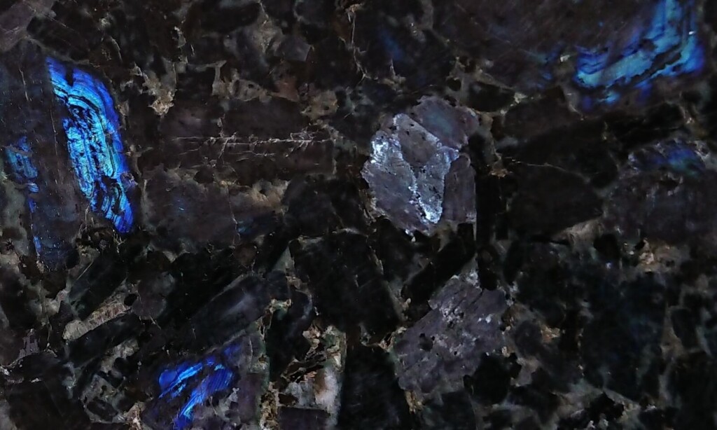 Текстура українського лабрадориту Irina Blue