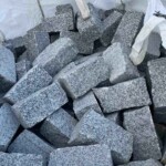 Бруківка з сірого Покостівського граніту