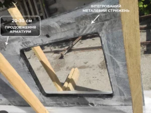 Армирование отверстия в гранитной столешнице