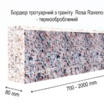 Бордюр ГП-5 термооброблений із Жадківського граніту (специфікація)